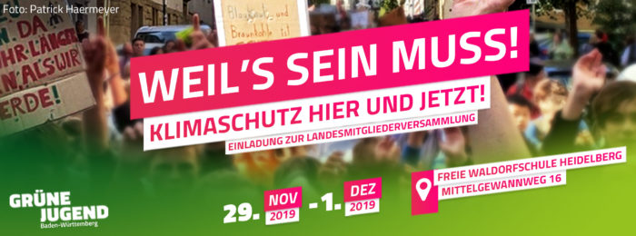 GRÜNE JUGEND BW fordert mehr Tempo beim Klimaschutz